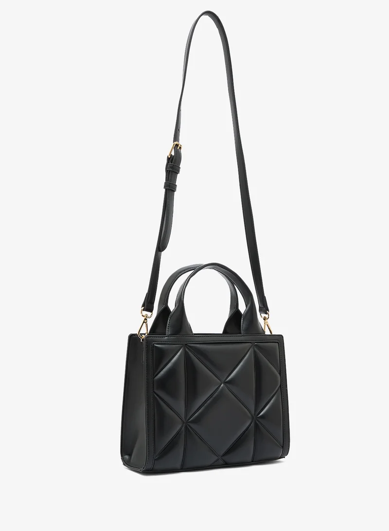 Love Moschino Embossed Q PU Satchel